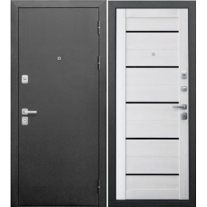 Дверь входная Ferroni СЕРЕБРО 9 СМ Антик серебро - Ривьера айс